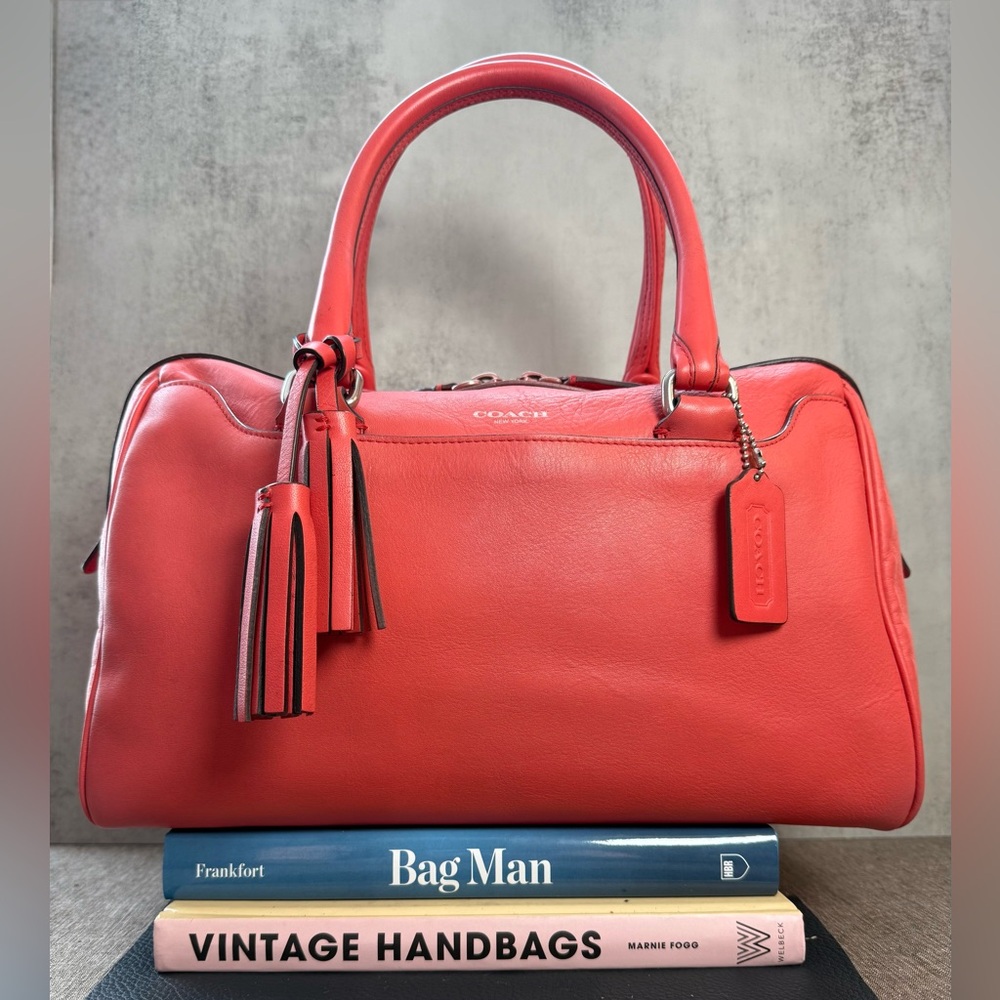 Coach Legacy Haley Satchel – Coral Leather – Restored by “the Cobbler”